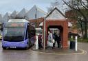 Sargeants' new electirc bus at Hereford City Bus station.        Picture: Sargeants