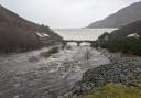 Water was pouring over the Elan Valley Dams this weekend after downpours brought flood alerts to Herefordshire