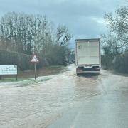 Flood alerts are still in place in Herefordshire, with roads closed