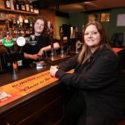 Jess Filbrandt (left) and Danielle Baker have taken over the Trumpet Inn pub