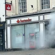Smoke has been spotted pouring out of Santander