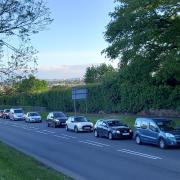 Traffic has started to build in Holmer Road, Hereford