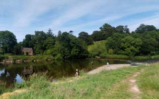 The the Warren at Hay-on-Wye is a popular bathing spot - despite the dangers