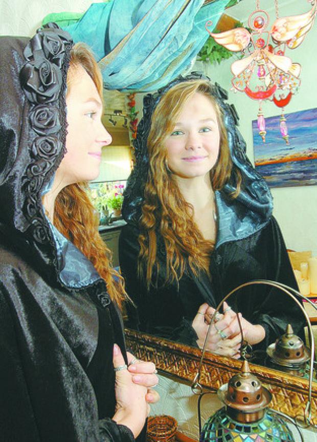 Having a bad fairy day? Jade Corrick gets into character for her role in the locally-made short film 'Farises'.