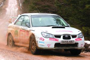 Roger Chilman and Andrew Sankey enjoyed an excellent third place in the Malcolm Wilson rally.