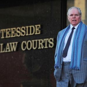 Roy 'Chubby' Brown, real name Royston Vasey, outside Teesside Magistrates' Court