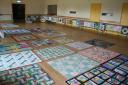 A number of quilts were on display at Woolhope parish hall. Picture: Heather Bentley