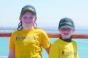 Eight-year-old leukaemia sufferer, James Hawkins, from Bosbury (right) and his sister Alexandra on the Greek cruise arranged by the Starlight Children’s Foundation.