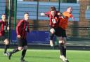 Ewyas Harold ran out 5-1 victors over Hinton. Picture: Barcud-Coch Photography