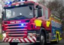 Firefighters were called to the blaze yesterday