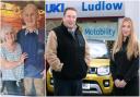 Darryl and Gillian Jones (left) were stranded in Ludlow when Luke Binnersley and Ella Simpson (right) of Ludlow Motors rescued them