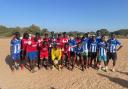Teams in Gambia donned the kits of Hereford Pegasus and Hereford Lads Club