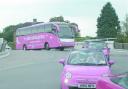 A convoy of pink cars is travelling across the UK to raise money for Hereford’s Little Princess Trust. The rally will see pink vehicles, including a National Express coach, travel more than 800 miles over six days
