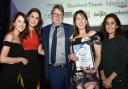 Employer of the Year winner: BBR Optometry. From left: Hannah Biddle, Alison Edwards, Nick Rumsey and  Suzanne Wadsworth with Dhillon Arpinder from Harrison Clark Rickersbys Solicitors presenting .Picture by David Griffiths 05102017