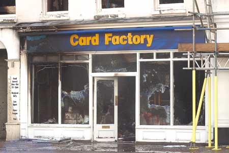 The Card Factory shop.