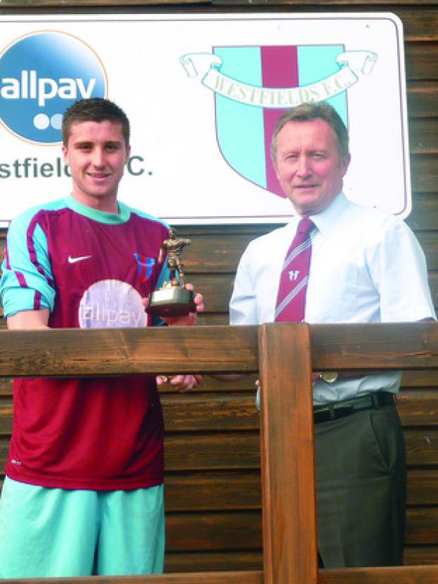 Joel Edwards, seen receiving the Westfields supporters player of the year trophy from club chairman John Morgan, could be a key player for the city side.