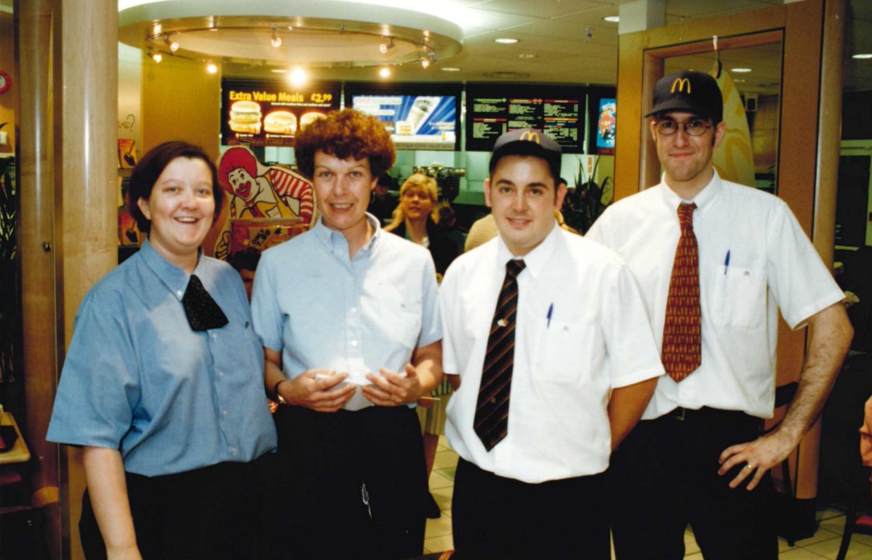 McDonalds Belmont manager Sharon Hill with shift managers Les Schofield, Nathania Philipps and Daniel Wiseman