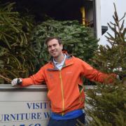 Matt Ashcroft, from St Michael's Hospice,
 is looking forward to collecting Christmas Trees in the New Year.