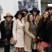 Ladies Day at Hereford Racecourse - Enjoying a day at the races.