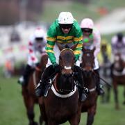 Barry Geraghty aboard Epatante following their victory in the Unibet Champion Hurdle Challenge Trophy on day one of the Cheltenham Festival at Cheltenham Racecourse, Cheltenham. PA Photo. Picture date: Tuesday March 10, 2020. See PA story RACING