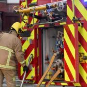Firefighters attended a house fire in Credenhill last night