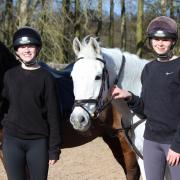 Lucy Lightwood with her horse Drummer (left) along with Jennifer Arnold with Fleur have been selected for a a national trial for a place in the England Pony Club Mounted Games Team