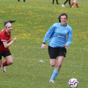 Hereford Pegasus Ladies beat Belmont 7-0 in the HFA Women's County Cup semi-final. Picture: Barcud-Coch Photography