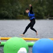 Oxford Aqua Park at Queenford Lakes Watersports Centre, Berinsfield. Picture: Richard Cave Photography