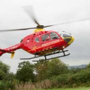 A female teenager was airlifted to hospital after a crash on the A4137 in Glewstone