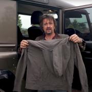 Richard Hammond has shown the inside of his Land Rover Defender, which he says is the most important car of his new business in Hereford. Picture: DRIVETRIBE/YouTube