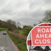 The B4348 will be closed near Peterchurch this week. Main picture: Google