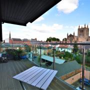 A one-bed flat in Bridge Street, Hereford is for sale for offer over £300,000. Picture: Jackson Property/Zoopla