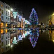 Barry Reynolds shared this incredible picture of the lights and Christmas tree in High Town, Hereford, reflecting off the wet pavements after rain