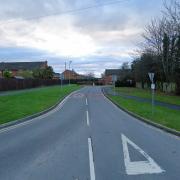 A girl says she was followed by a black car in Oak Road, Credenhill. Picture: Google