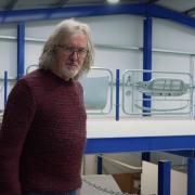 James May has visited Richard Hammond's workshop in Hereford. Picture: DRIVETRIBE