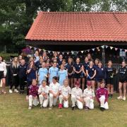 Those that took part in the Brockhampton Girls Cricket Festival
