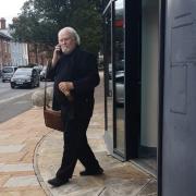 Actor Colin Baker outside Worcester Magistrates Court. Picture: Sam Greenway