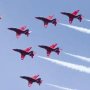 The Red Arrows will be flying near the Herefordshire border today (June 30)