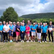The Leominster GC side which reached the last-16 of the national mixed golf championship