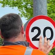 Herefordshire Council is temporarily cutting the speed limit on a main road near Ross-on-Wye to 20mph.