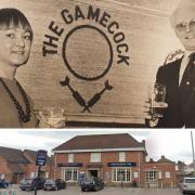 The Gamecock in 1986 and as Tesco Express in recent years. Picture: Hereford Times/Google Maps