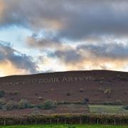Words have once again been cut into a hillside between Hereford and Abergavenny. Picture: Ian Forbes/Hereford Times Camera Club