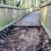 Work to the walkway to the viewpoint at Symonds Yat Rock will take longer than expected