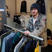 Marshall Steadman, who founded clothing business Gemz Garms, is moving to a new shop in Widemarsh Street, Hereford
Marshall Steadman at his Gemz Garms designer clothing shop in Hereford Butter Market, High Town. Picture: Rob Davies