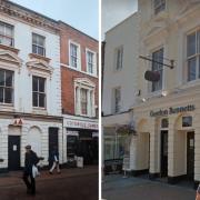 The pub in 1997 (left) and now (right).