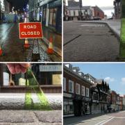 Widemarsh Street views, including measurements of the current kerbs taken by NFBUK