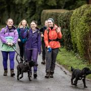 Walkers taking part in the St Michael's Hospice Big Spring Walk