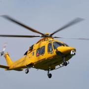 An air ambulance was called to a private address in Hereford