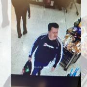 Police want to speak to this man who is suspected of stealing an elderly lady's handbag in Morrisons, Hereford