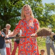 TV presenter and antiques expert Kate Bliss was on hand for the opening of the dig